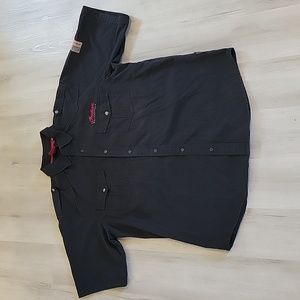 Indian Motorcycles men's black button up shirt. Size XL.
